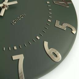 Thomas Kent Mulberry Wall Clock - 12" - Olive Green Size: 12" - thumbnail 4