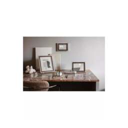 Georg Jensen Manhattan Frame - Stainless Steel & Leather - 4"x6" - thumbnail 2