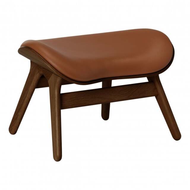 Umage A Conversation Piece Ottoman - Dark Oak - Hope Leather Cognac Wood: Dark Oak, Colour: Cognac - image 1