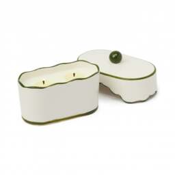 Paddywax Cherie 5.5oz/155g Ceramic Candle - Smoked Pistachio - thumbnail 1