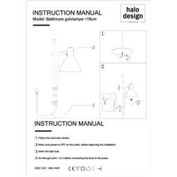 Halo Design Baltimore Floor Lamp - H 132cm - Black - thumbnail 3