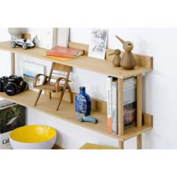 Wireworks Platform 3 Wall Shelf - Oak - thumbnail 7