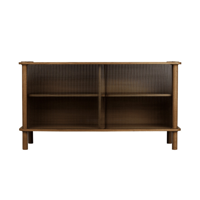 Umage Italic Sideboard - Dark Oak - 2 Glass Doors door option: 2 Glass Doors - image 1