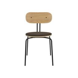 Umage Curious Dining Chair - Oak - Black Legs - Mocca Cushion Leg Colour: Black Legs, Colour: Mocca - thumbnail 3
