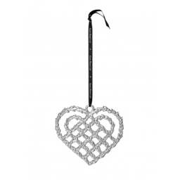 Rosendahl Copenhagen Karen Blixen Silver Plated Christmas Heart - 10.8cm