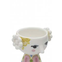 Bjorn Wiinblad Eva Tealight Holders - Set of 2 - Yellow/Lavender - 6.5cm - thumbnail 5