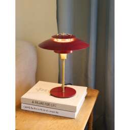 Halo Design Sorup Table Lamp Colour: Glossy Merlot / Brass - thumbnail 2