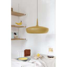 Umage Clava Dine Pendant Light - Ochre with Black Rosette Cord Set With or Without Cord Set: With Black Rosette Cord Set - thumbnail 2