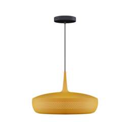 Umage Clava Dine Pendant Light - Ochre with Black Rosette Cord Set With or Without Cord Set: With Black Rosette Cord Set