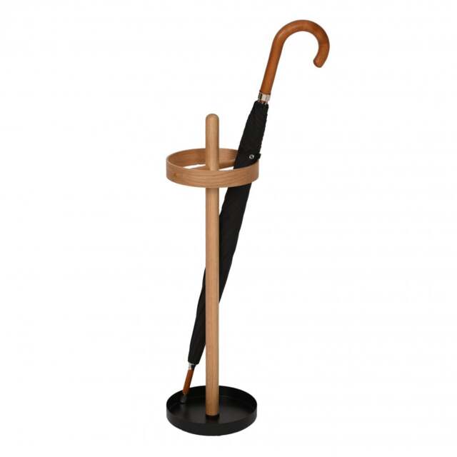 Wireworks Brolly Umbrella Stand - Oak Colour: Oak - image 1