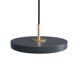 Umage Asteria Micro Pendant Light - Anthracite - Brass Top Colour: Anthracite, Asteria Detail: Brass