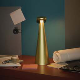 Alessi Bedin Portable Table Lamp - Fluorescent Yellow - thumbnail 5