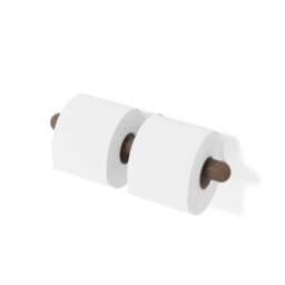 Wireworks Yoku Double Toilet Roll Holder - Walnut - thumbnail 6