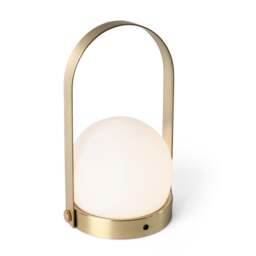 Audo Copenhagen Carrie LED Porable Table Lamp - Brushed Brass - thumbnail 1