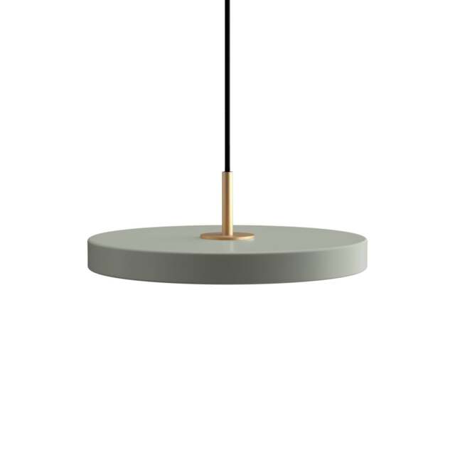 Umage Asteria Plus Pendant Lamp - Nuance Olive - Mini - Brass Top Colour: Nuance Olive, Size: Mini, Style: Brass - image 1