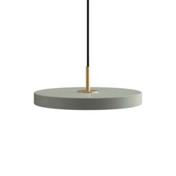 Umage Asteria Plus Pendant Lamp - Nuance Olive - Mini - Brass Top Colour: Nuance Olive, Size: Mini, Style: Brass