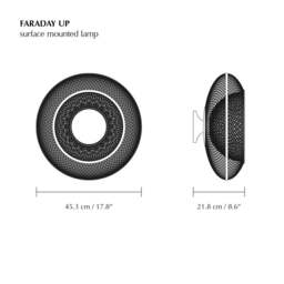 Umage Faraday Up Ceiling/Wall Lamp - Steel Colour: Steel, Size: Medium - thumbnail 6