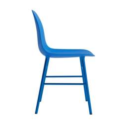 Normann Copenhagen Form Chair - Bright Blue - Bright Blue Legs Shell Colour: Bright Blue, Leg Colour: Matching Shell Colour - thumbnail 3