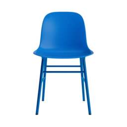 Normann Copenhagen Form Chair - Bright Blue - Bright Blue Legs Shell Colour: Bright Blue, Leg Colour: Matching Shell Colour - thumbnail 2