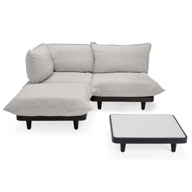 Fatboy Paletti Modular Outdoor Lounge Furniture - Mist Option: 2 Seater + Hocker + Table