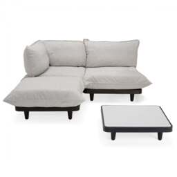 Fatboy Paletti Modular Outdoor Lounge Furniture - Mist Option: 2 Seater + Hocker + Table