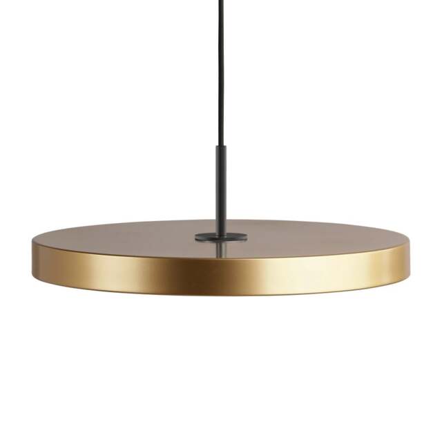 Umage Asteria Plus Pendant Lamp - Brass - Medium - Black Top Colour: Brass, Size: Medium, Style: Black - image 1