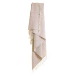 Tweedmill Textiles Pure New Wool Broad Stripe Throw - Hazel - thumbnail 2