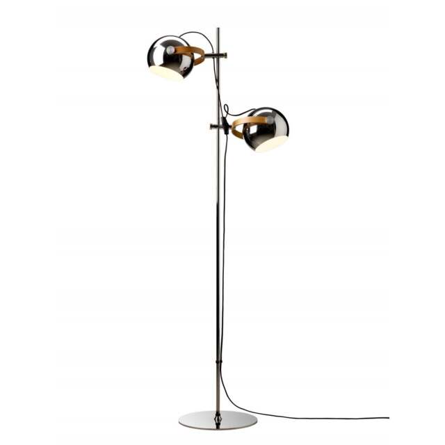 Halo Design DC Floor Light - O 18cm - 2 Arm - Chrome Colour: Chrome - image 1