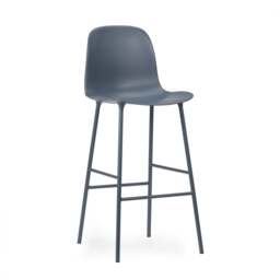 Normann Copenhagen Form Bar Chair - 75cm - Blue Shell Colour: Blue