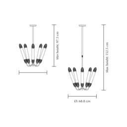 Umage Lemon Squeeze Ceiling Lamp Colour: Plated Brass, Size: Short - thumbnail 7