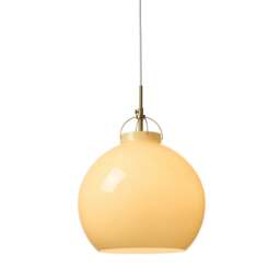 Halo Design Toscana Pendant Light - 36cm - Cream Size:  36cm, Colour: Cream