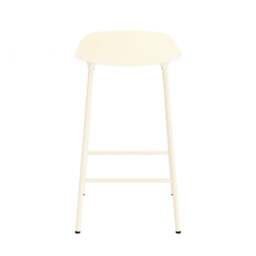 Normann Copenhagen Form Barstool - 65cm - Cream - Cream Legs Shell Colour: Cream, Leg Colour: Matching Shell Colour - thumbnail 4