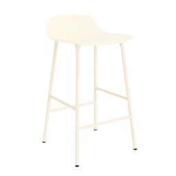 Normann Copenhagen Form Barstool - 65cm - Cream - Cream Legs Shell Colour: Cream, Leg Colour: Matching Shell Colour