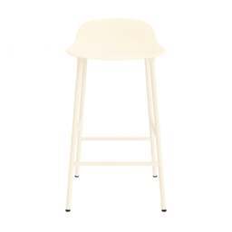 Normann Copenhagen Form Barstool - 65cm - Cream - Cream Legs Shell Colour: Cream, Leg Colour: Matching Shell Colour - thumbnail 2