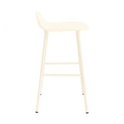 Normann Copenhagen Form Barstool - 65cm - Cream - Cream Legs Shell Colour: Cream, Leg Colour: Matching Shell Colour - thumbnail 3