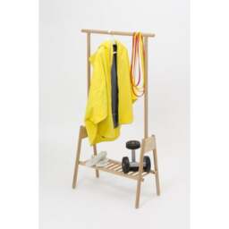Wireworks Hang Up Coat Stand/ Clothes Rail - Oak - thumbnail 5