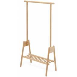 Wireworks Hang Up Coat Stand/ Clothes Rail - Oak