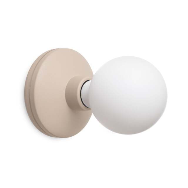 Humble Bee Cordless Wall Light - Beige - Frosted Bulb - image 1