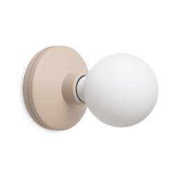Humble Bee Cordless Wall Light - Beige - Frosted Bulb - thumbnail 1