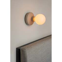 Humble Bee Cordless Wall Light - Beige - Frosted Bulb - thumbnail 2