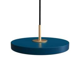 Umage Asteria Micro Pendant Light - Petrol Blue - Brass Top Colour: Petrol Blue, Asteria Detail: Brass