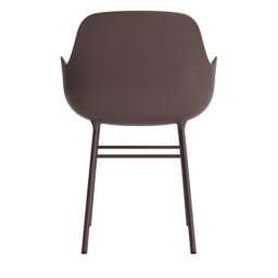 Normann Copenhagen Form Armchair - Brown - Brown Legs Shell Colour: Brown, Leg Colour: Matching Shell Colour - thumbnail 4
