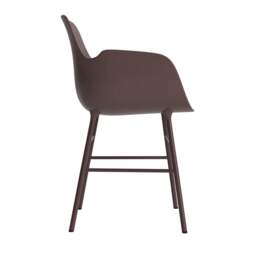 Normann Copenhagen Form Armchair - Brown - Brown Legs Shell Colour: Brown, Leg Colour: Matching Shell Colour - thumbnail 3