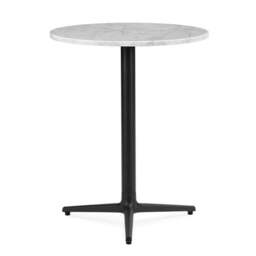 Normann Copenhagen Allez Round Cafe Table - 3 Leg - H75 O60 cm - White Marble Tabletop Colour: White (Marble) - thumbnail 1
