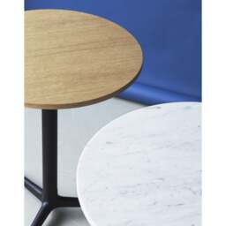 Normann Copenhagen Allez Round Cafe Table - 3 Leg - H75 O60 cm - White Marble Tabletop Colour: White (Marble) - thumbnail 6
