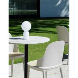 Normann Copenhagen Allez Round Cafe Table - 3 Leg - H75 O60 cm - White Marble Tabletop Colour: White (Marble) - thumbnail 3