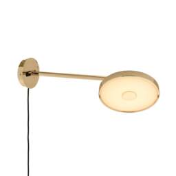 Umage Asteria Long Monochrome Wall Light - Polished Brass Colour: Polished Brass, Mounting: Not Hardwired