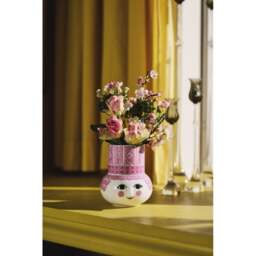Bjorn Wiinblad Olga Vase - Pink - 15cm - thumbnail 2