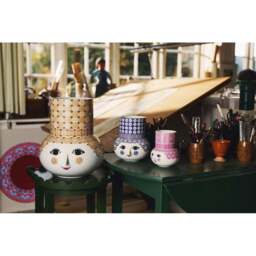 Bjorn Wiinblad Olga Vase - Pink - 15cm - thumbnail 6