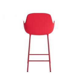 Normann Copenhagen Form Bar Armchair - 65cm - Bright Red Shell Colour: Bright Red - thumbnail 4